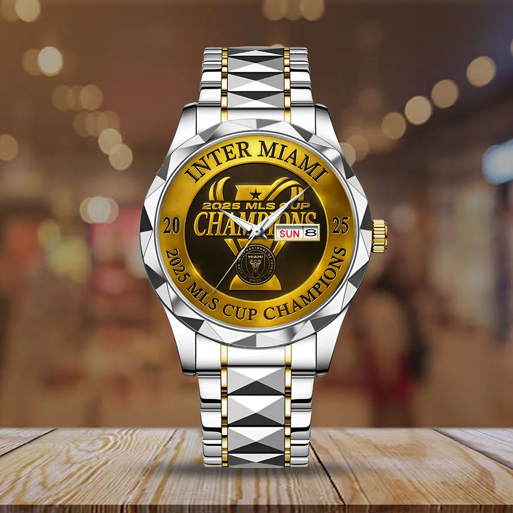Inter Miami CF 2025 Champions MLS Alloy Luxury Quartz Watch – TMTHU2512