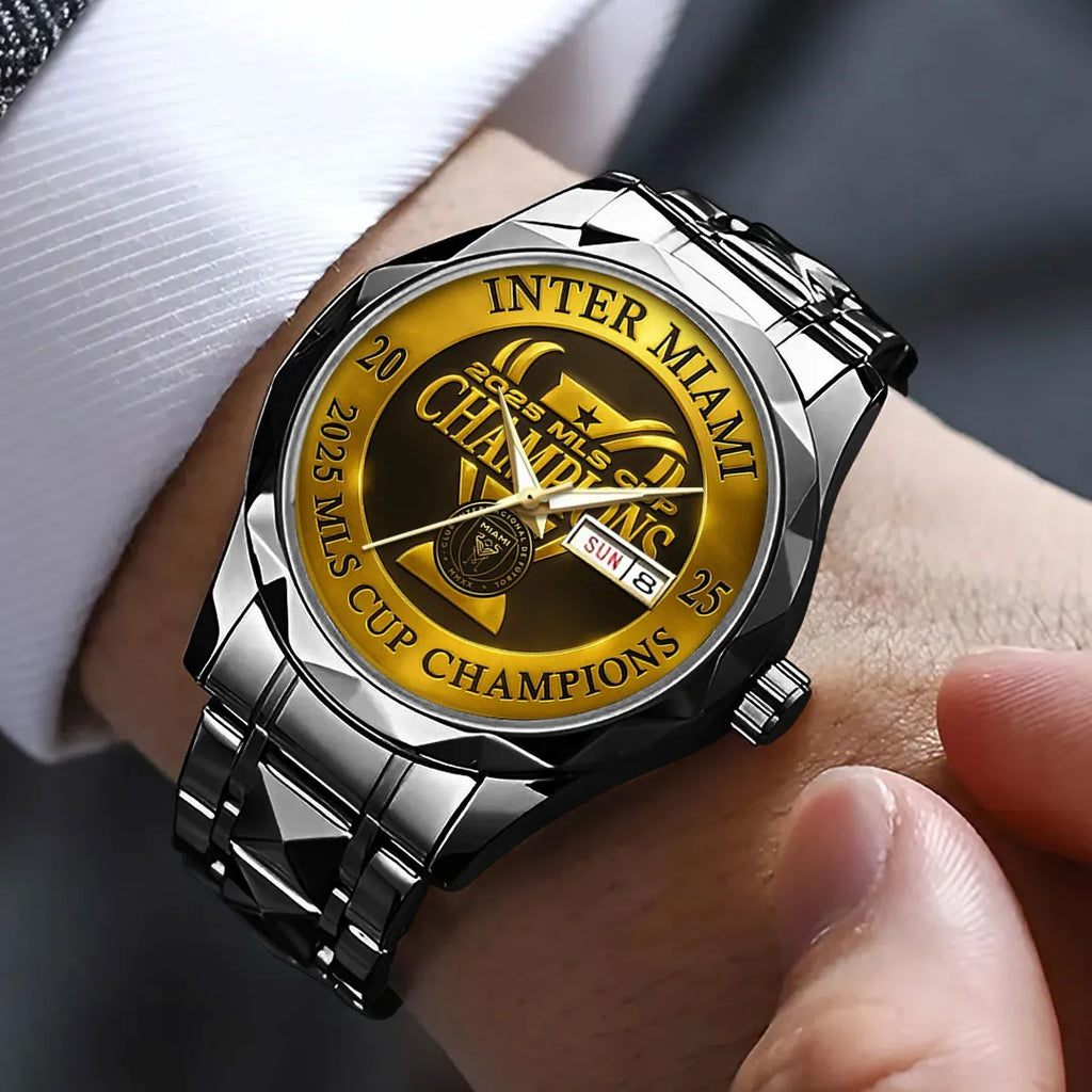 Inter Miami CF 2025 Champions MLS Alloy Luxury Quartz Watch – TMTHU2512