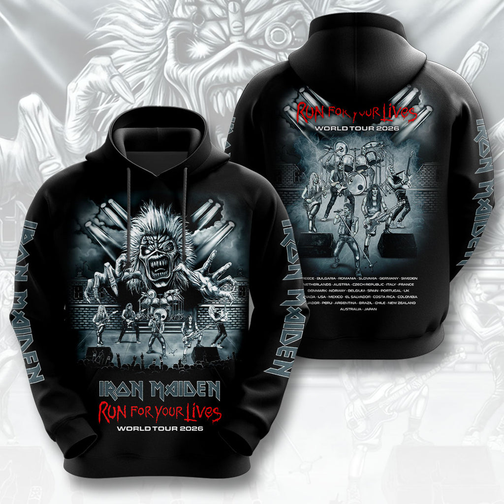 Iron Maiden 2026 World Tour 3D Apparel – HOATT17957