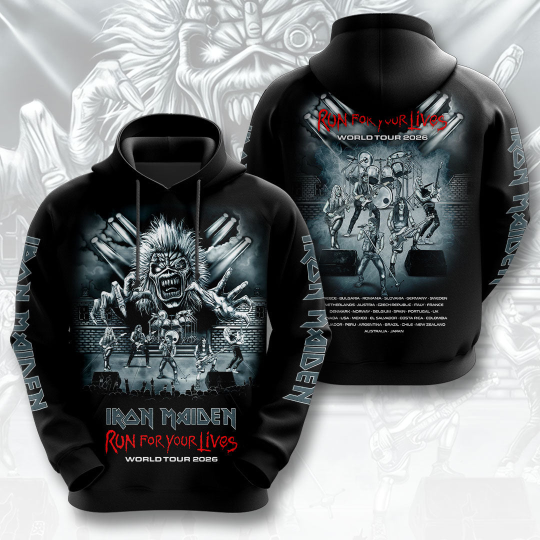 Iron Maiden 2026 World Tour 3D Apparel – HOATT17957