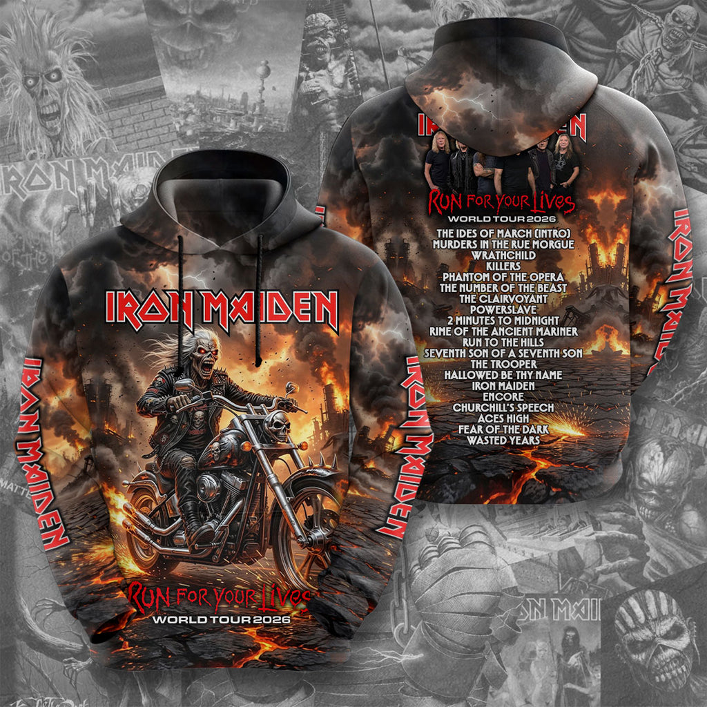 Iron Maiden 2026 World Tour 3D Apparel – TMTHU6267