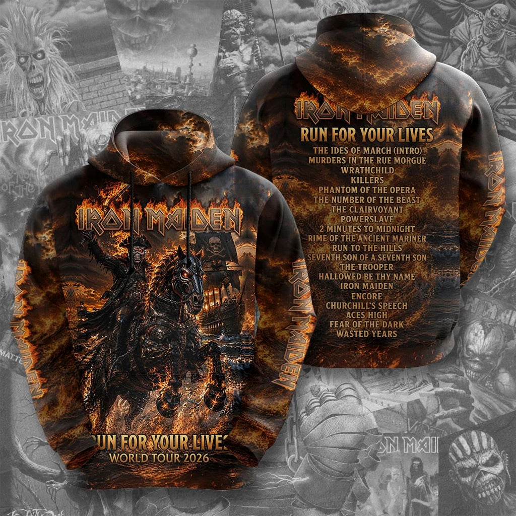 Iron Maiden 2026 World Tour 3D Apparel – TMTHU9736