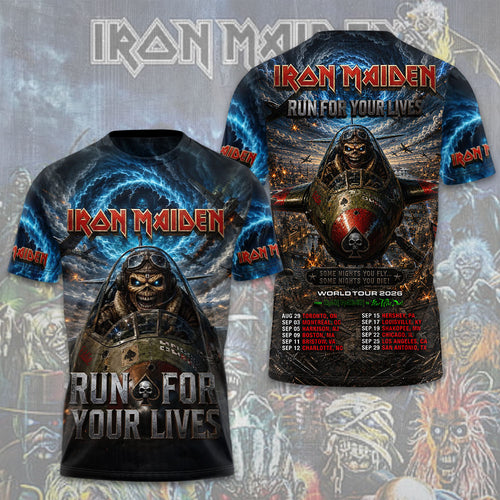 Iron Maiden 2026 World Tour 3D Apparel – TMTHU6796
