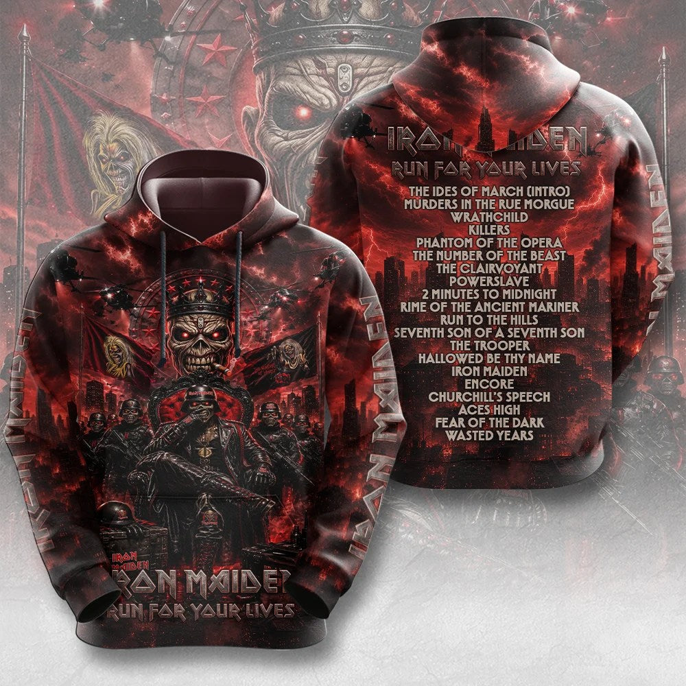Iron Maiden 2026 World Tour 3D Apparel – TMTHU8821