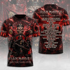Iron Maiden 2026 World Tour 3D Apparel – TMTHU8821