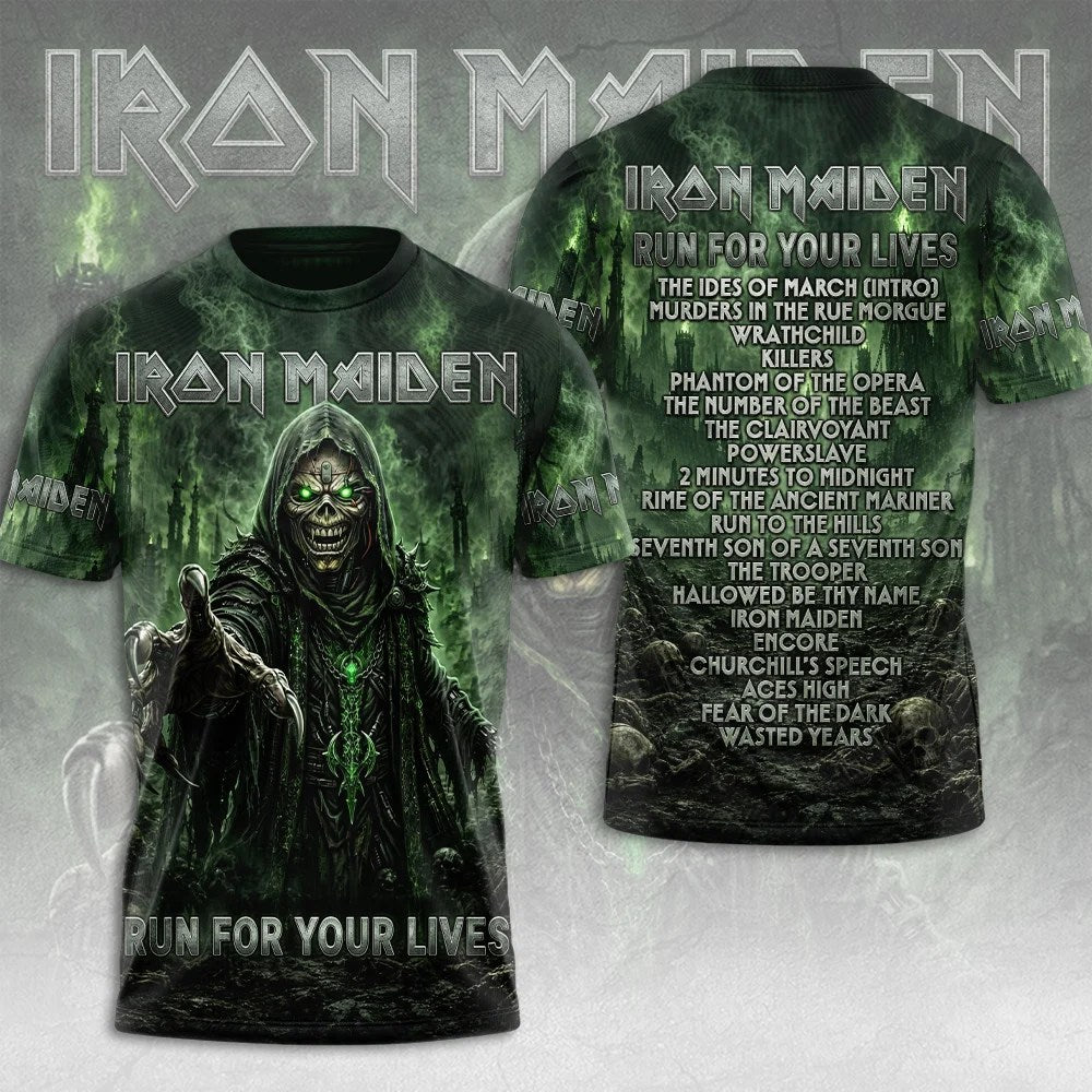 Iron Maiden 2026 World Tour 3D Apparel – TMTHU9551