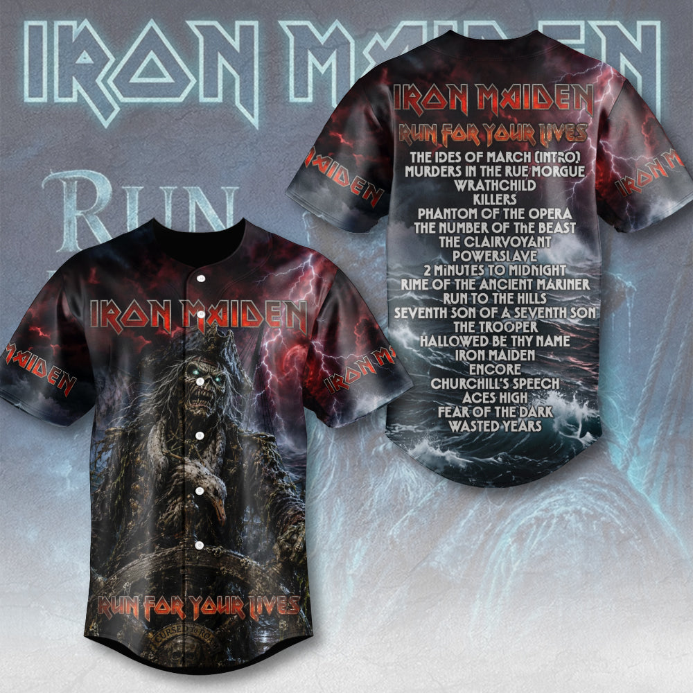 Iron Maiden 2026 World Tour Baseball Jersey – TMTHU7648