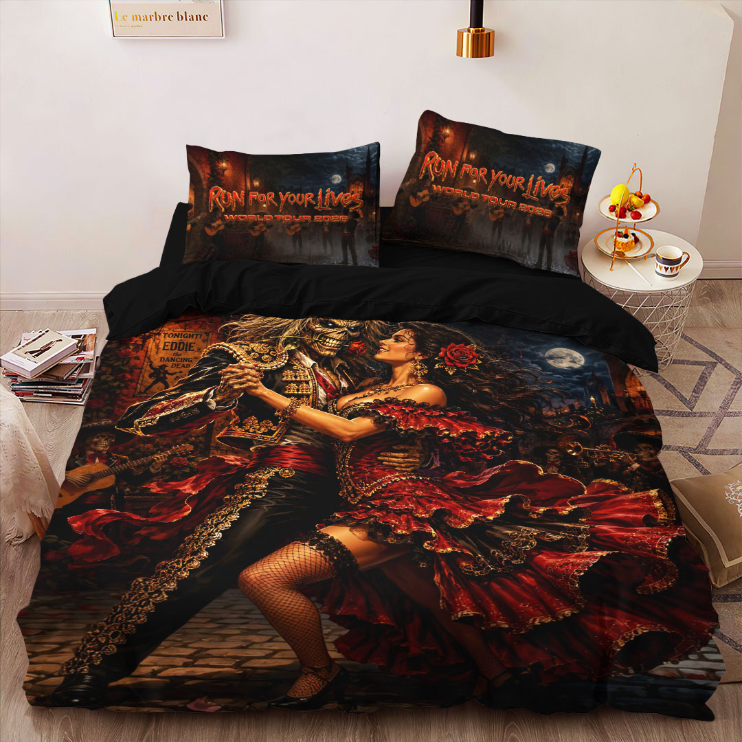 Iron Maiden 2026 World Tour 3-Piece Duvet Bedding Set – HOATT19494