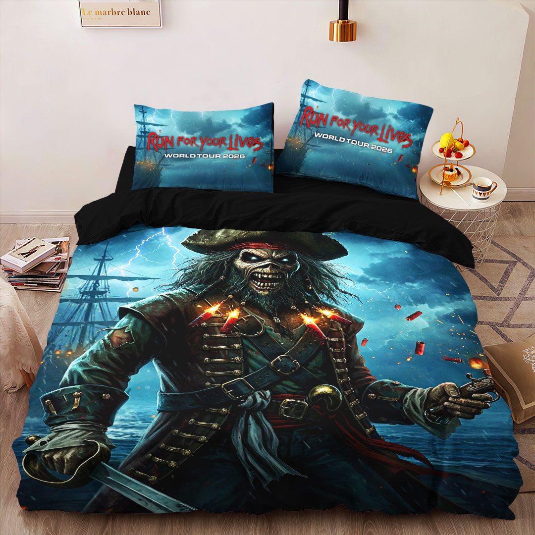 Iron Maiden 2026 World Tour 3-Piece Duvet Bedding Set – HOATT19527