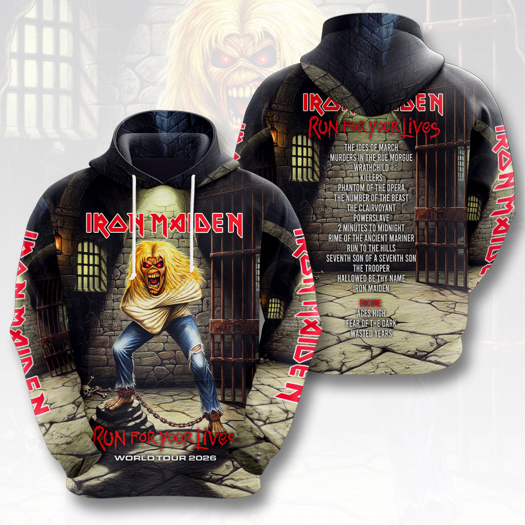 Iron Maiden 2026 World Tour 3D Apparel – HOATT17795