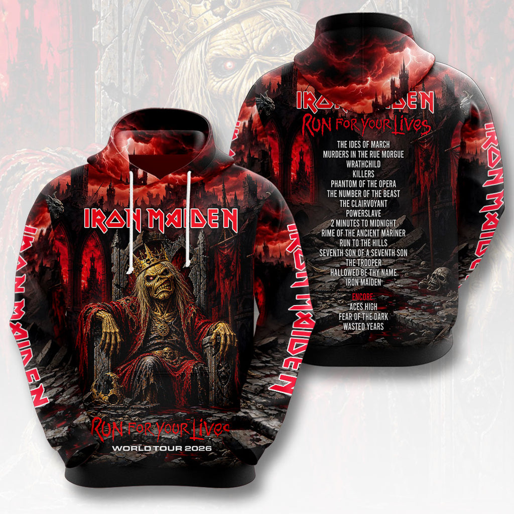 Iron Maiden 2026 World Tour 3D Apparel – HOATT17835
