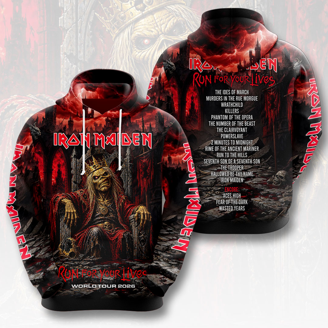 Iron Maiden 2026 World Tour 3D Apparel – HOATT17835