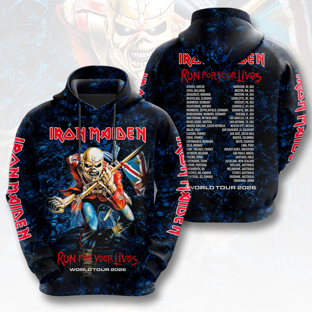 Iron Maiden 2026 World Tour 3D Apparel – HOATT17867