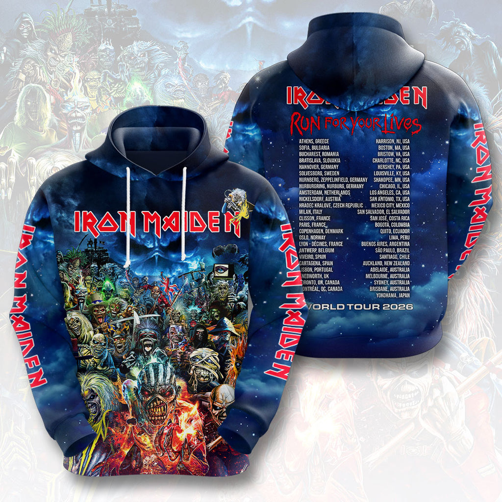 Iron Maiden 2026 World Tour 3D Apparel – HOATT17868