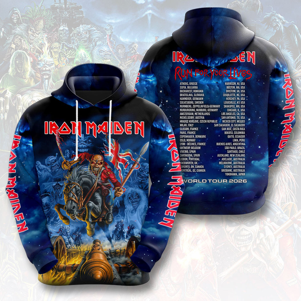 Iron Maiden 2026 World Tour 3D Apparel – HOATT18151