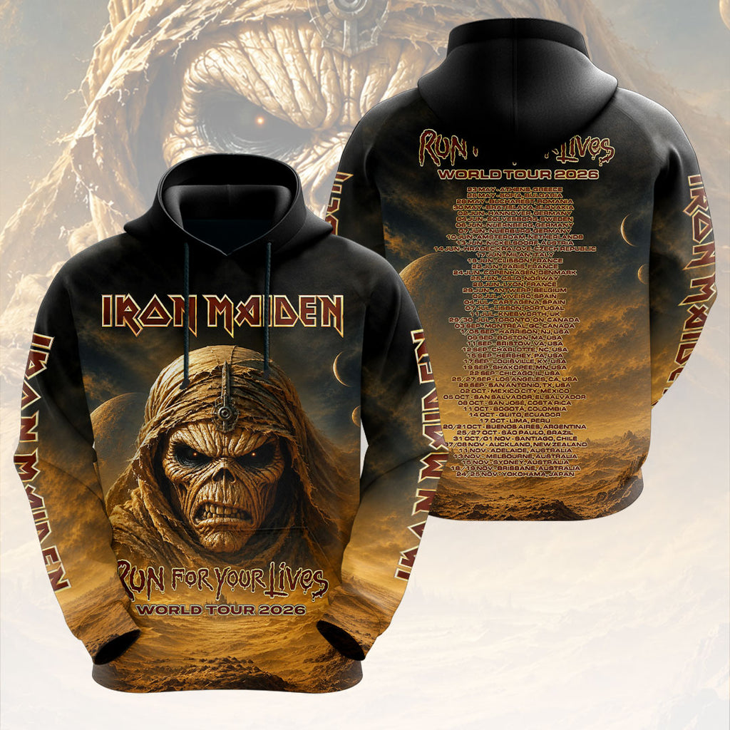 Iron Maiden 2026 World Tour 3D Apparel – HOATT18220