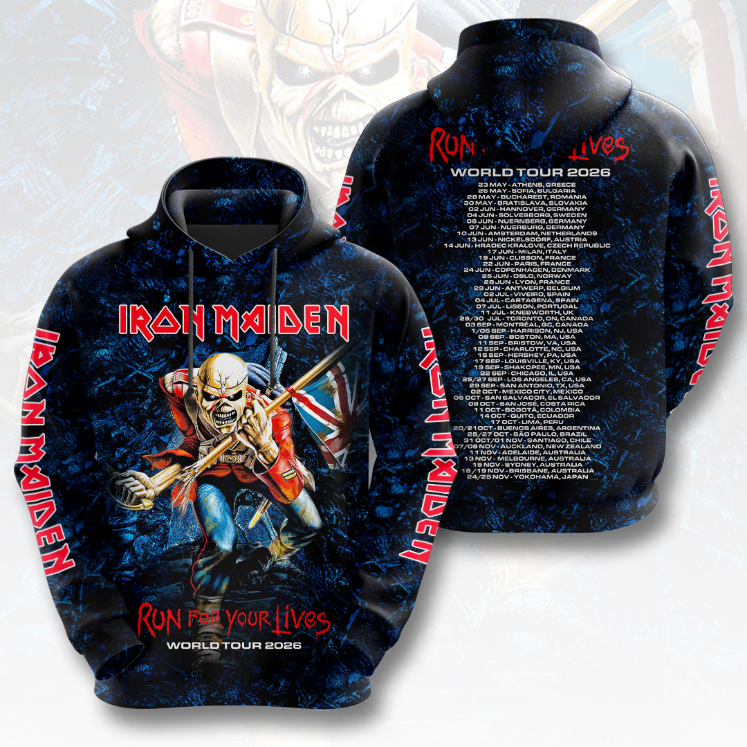 Iron Maiden 2026 World Tour 3D Apparel – HOATT18312