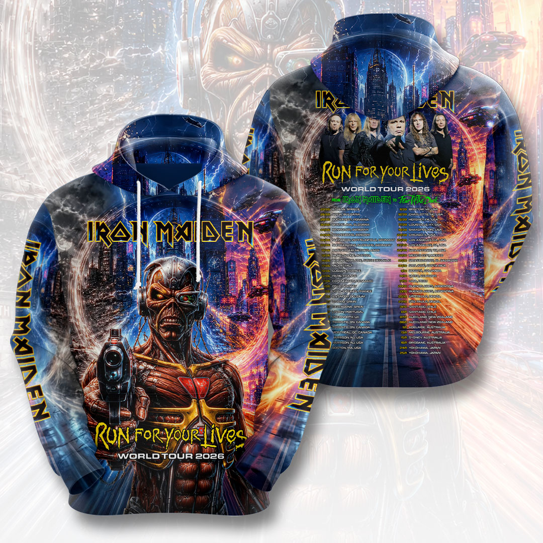 Iron Maiden 2026 World Tour 3D Apparel – HOATT18455