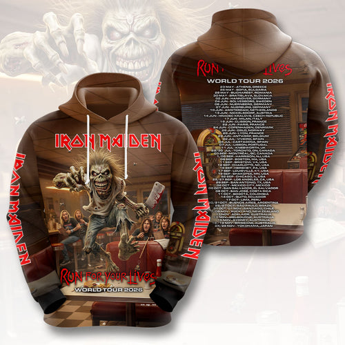 Iron Maiden 2026 World Tour 3D Apparel – HOATT18561