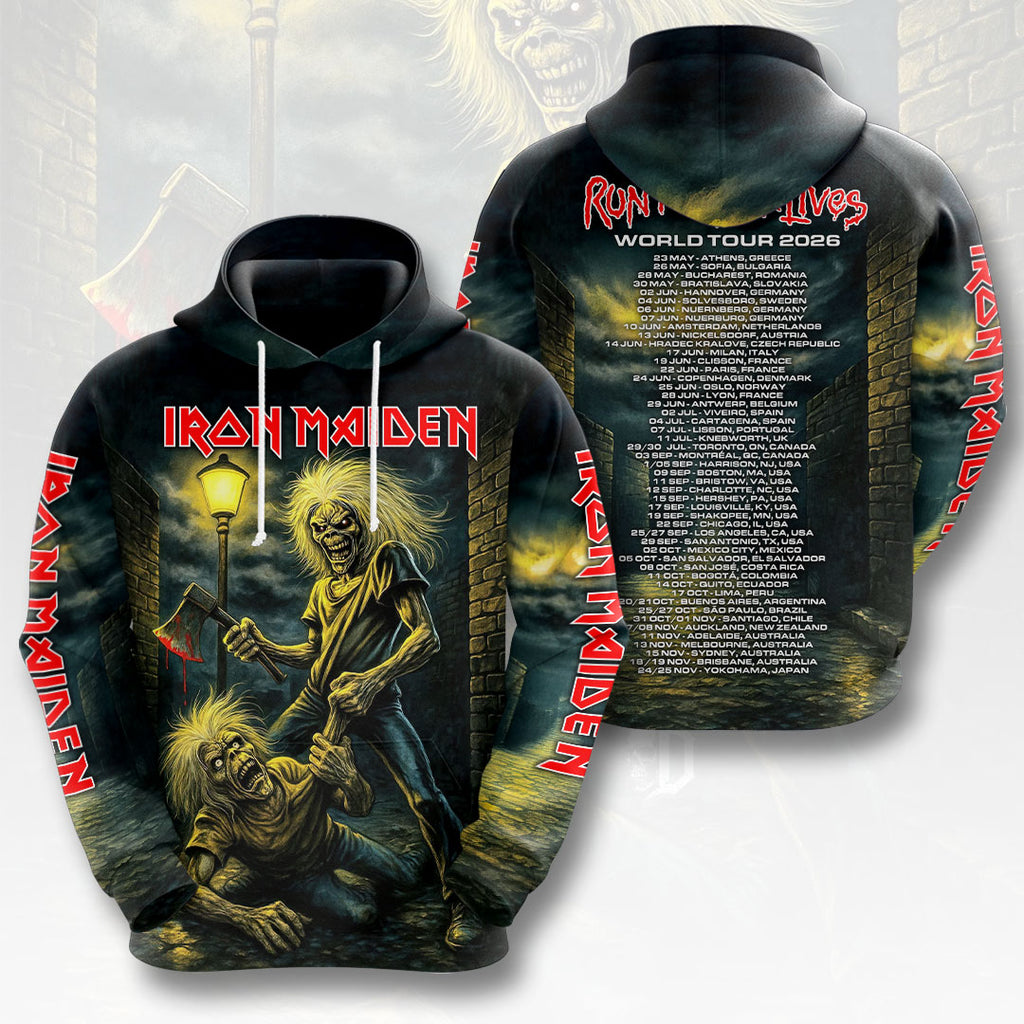 Iron Maiden 2026 World Tour 3D Apparel – HOATT18930