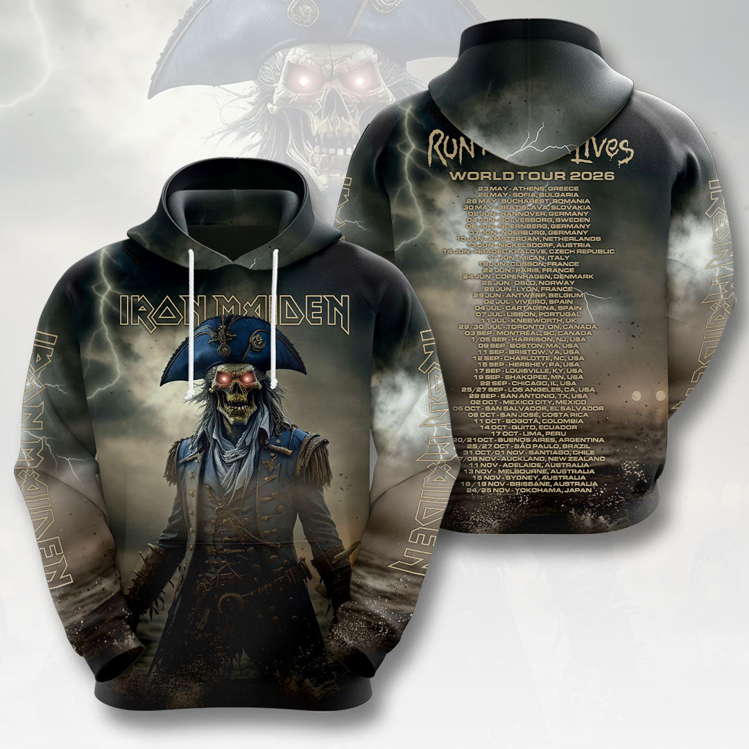 Iron Maiden 2026 World Tour 3D Apparel – HOATT19179