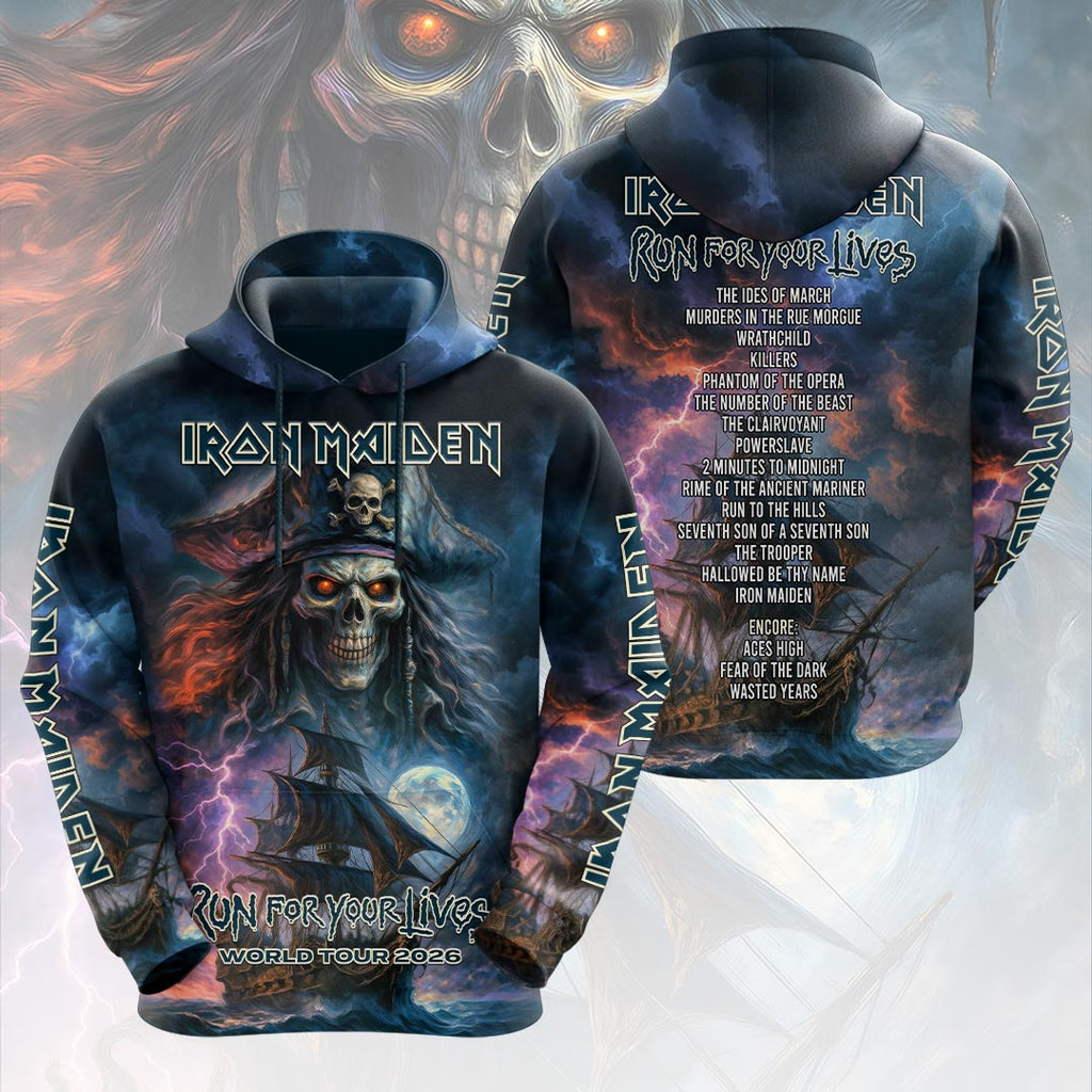 Iron Maiden 2026 World Tour 3D Apparel – HOATT19269
