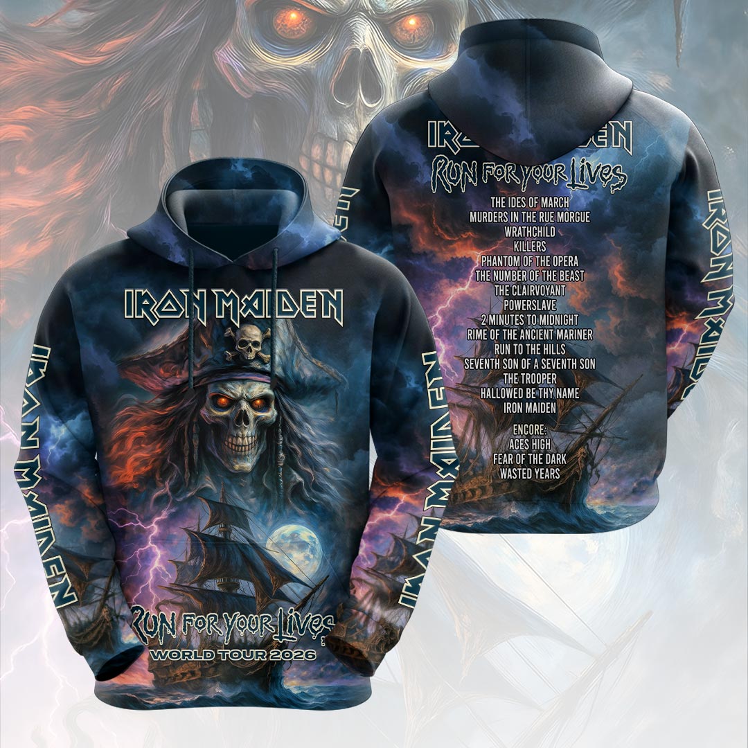 Iron Maiden 2026 World Tour 3D Apparel – HOATT19269