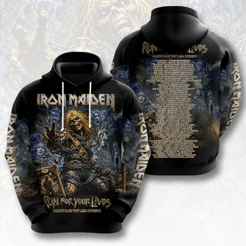 Iron Maiden 2026 World Tour 3D Apparel – HOATT19273