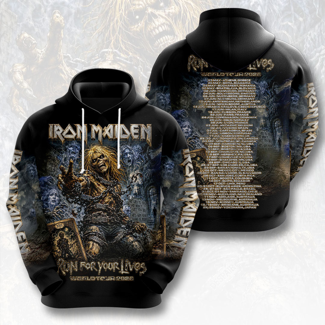 Iron Maiden 2026 World Tour 3D Apparel – HOATT19273