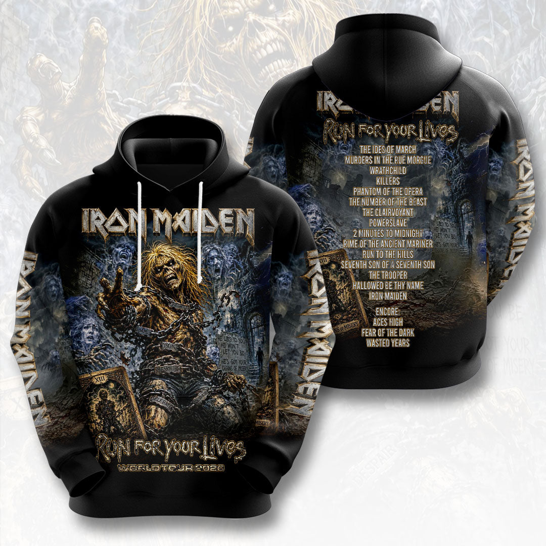 Iron Maiden 2026 World Tour 3D Apparel – HOATT19274