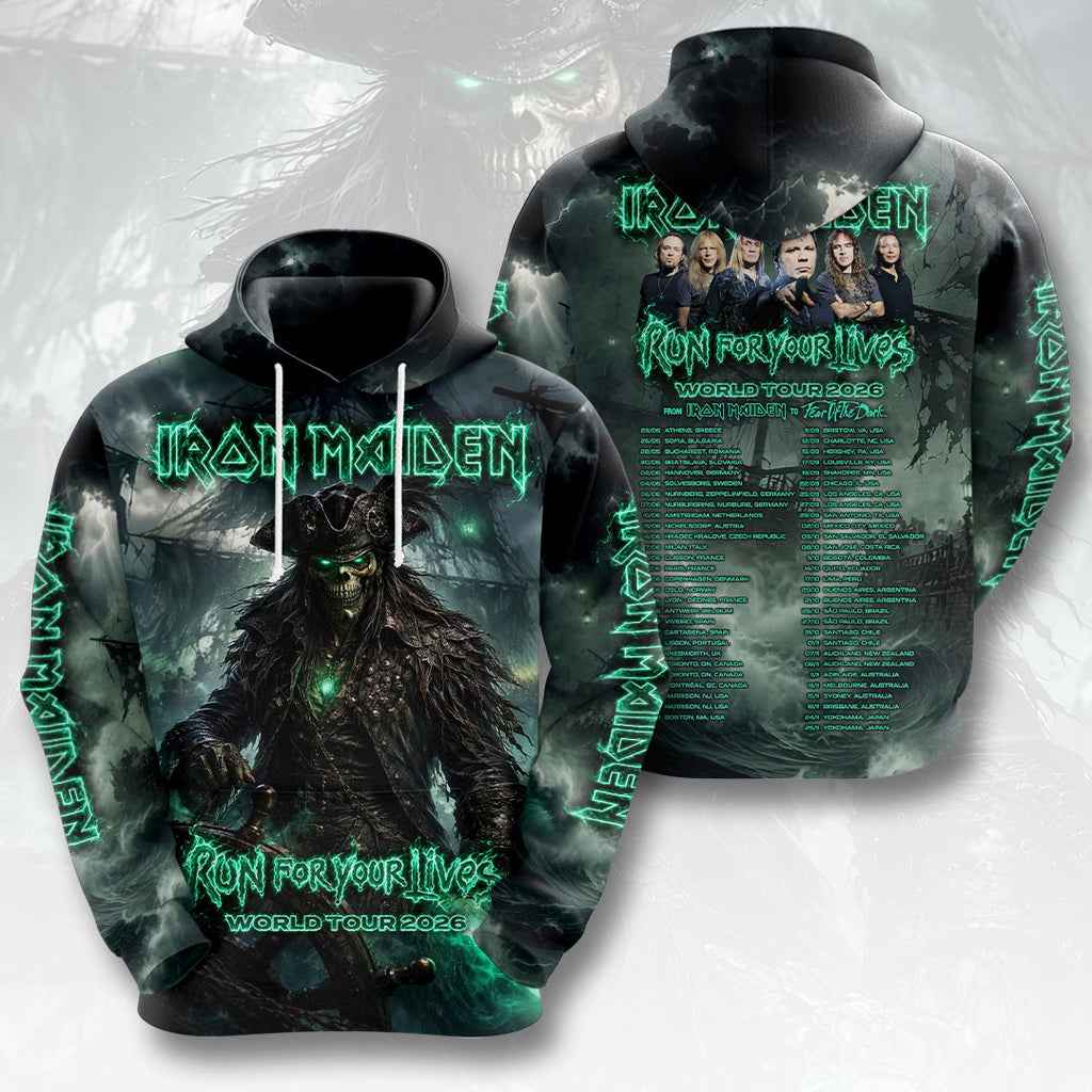Iron Maiden 2026 World Tour 3D Apparel – HOATT19297