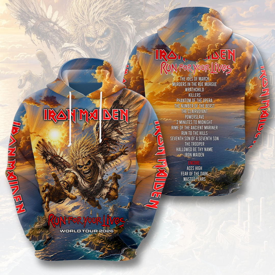 Iron Maiden 2026 World Tour 3D Apparel – HOATT19322