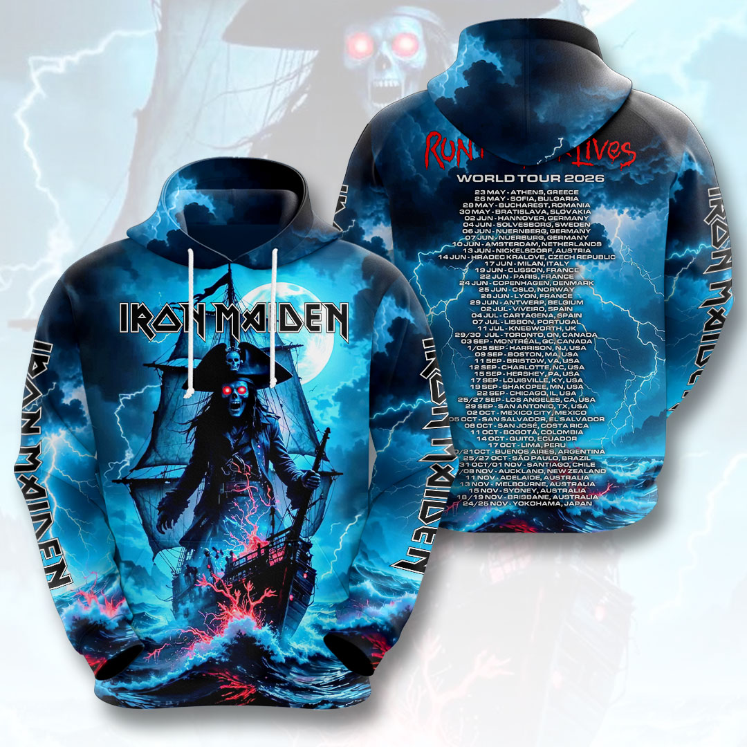 Iron Maiden 2026 World Tour 3D Apparel – HOATT19328