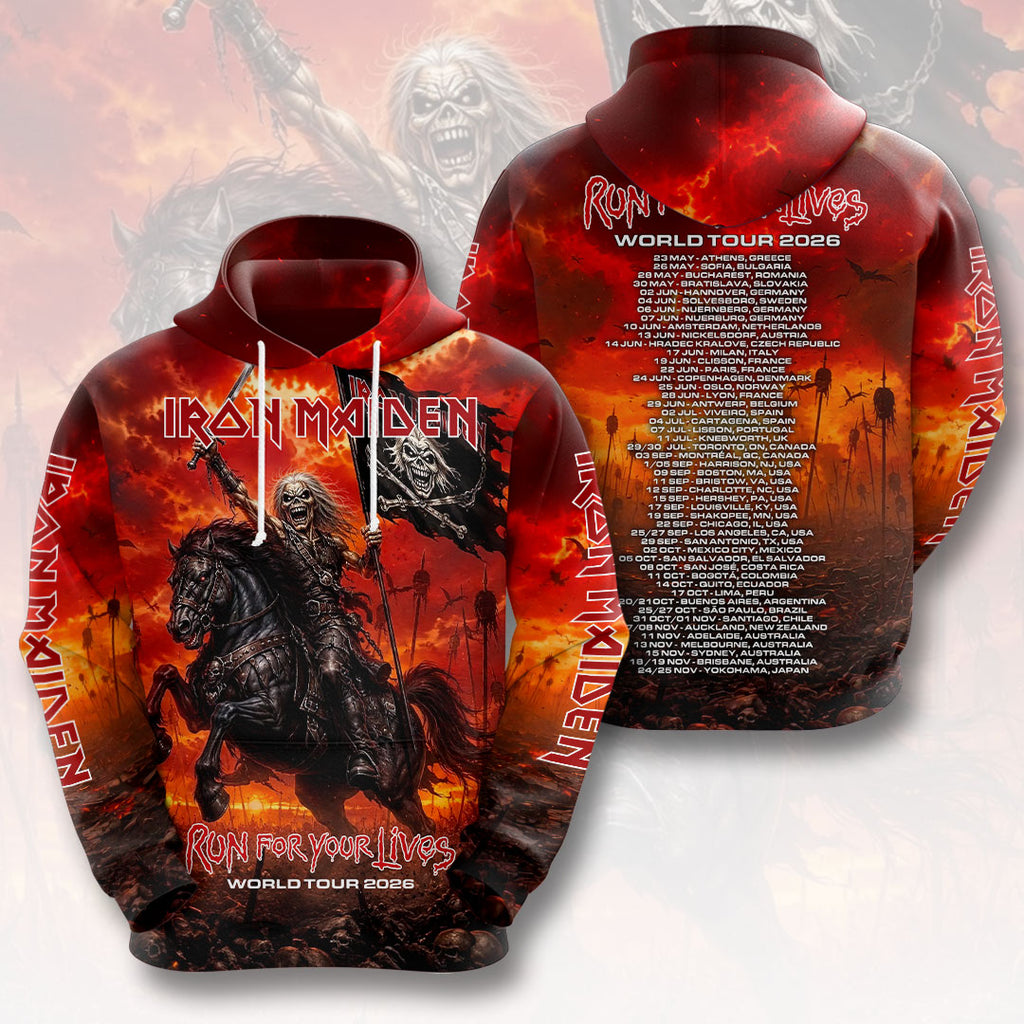 Iron Maiden 2026 World Tour 3D Apparel – HOATT19332