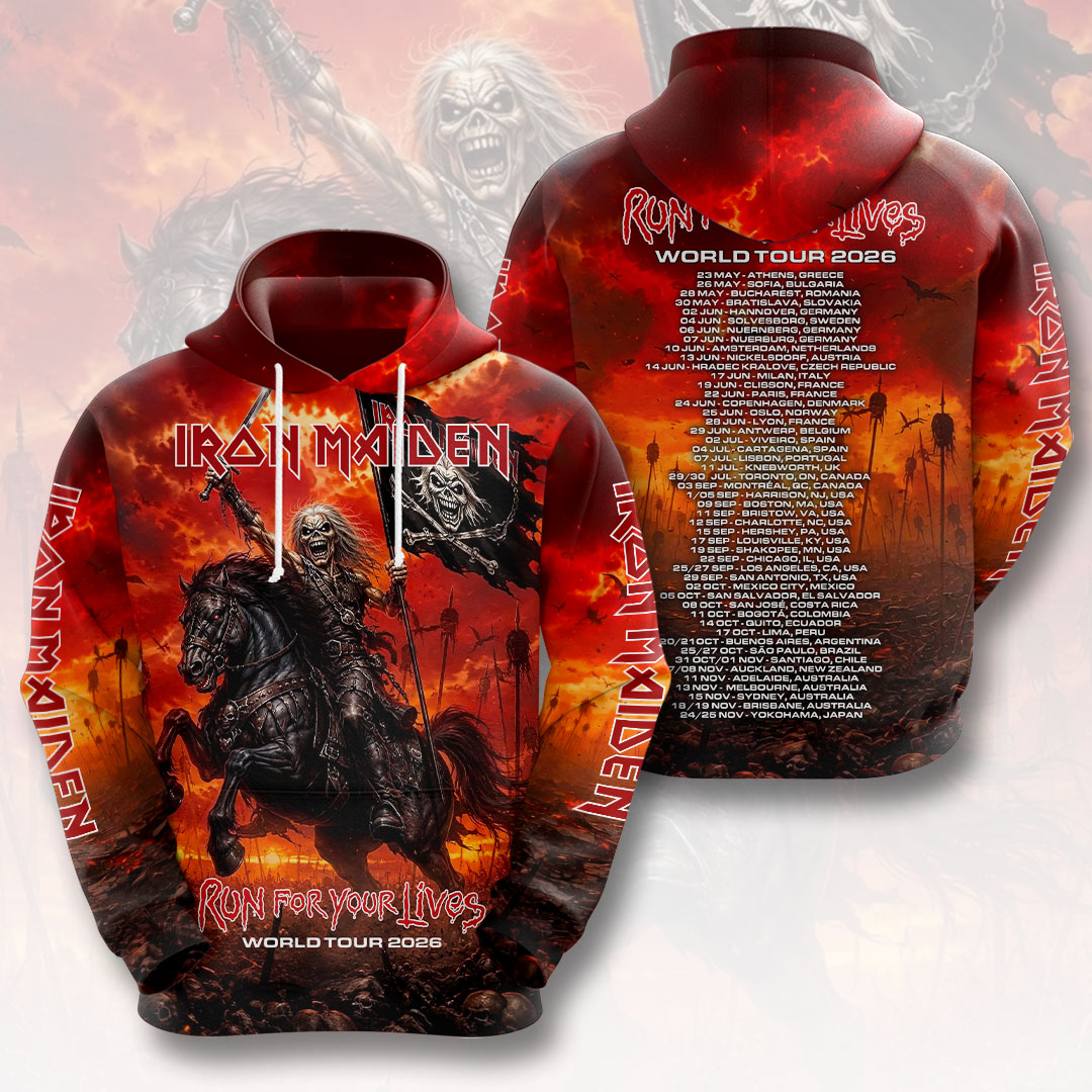 Iron Maiden 2026 World Tour 3D Apparel – HOATT19332