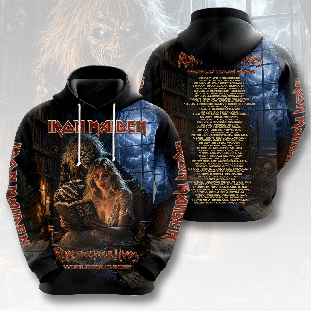 Iron Maiden 2026 World Tour 3D Apparel – HOATT19451