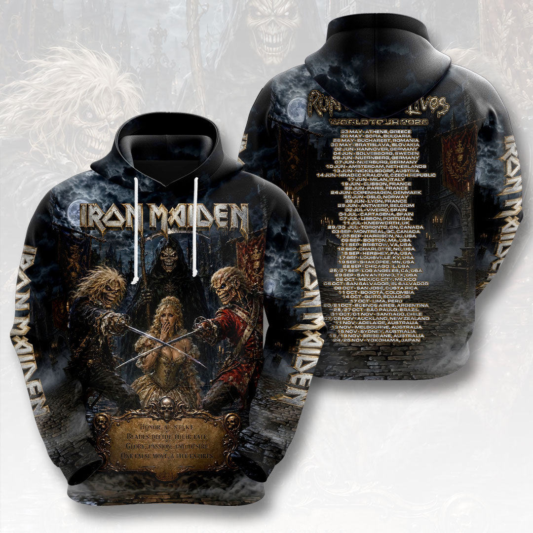Iron Maiden 2026 World Tour 3D Apparel – HOATT19452