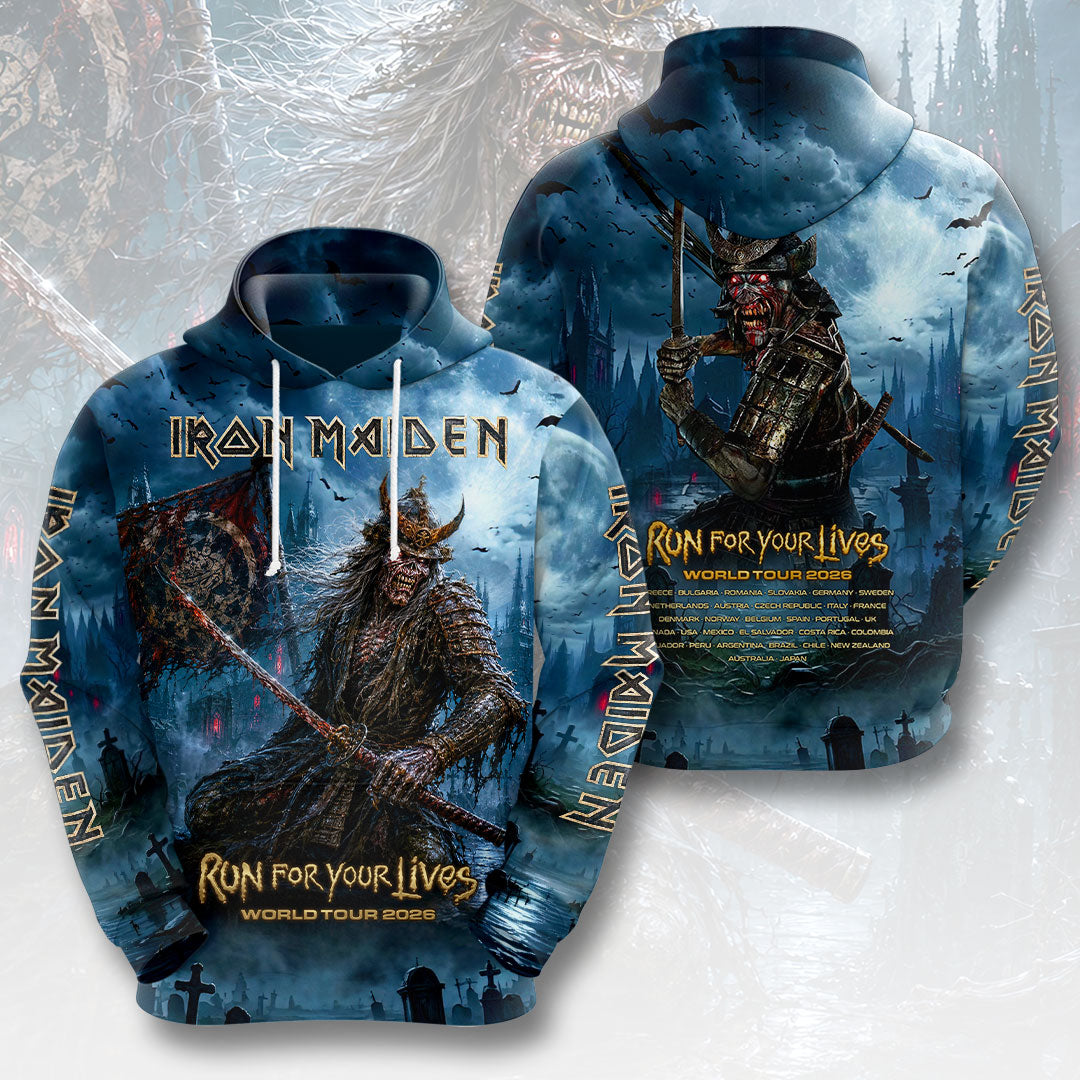 Iron Maiden 2026 World Tour 3D Apparel – HOATT19520