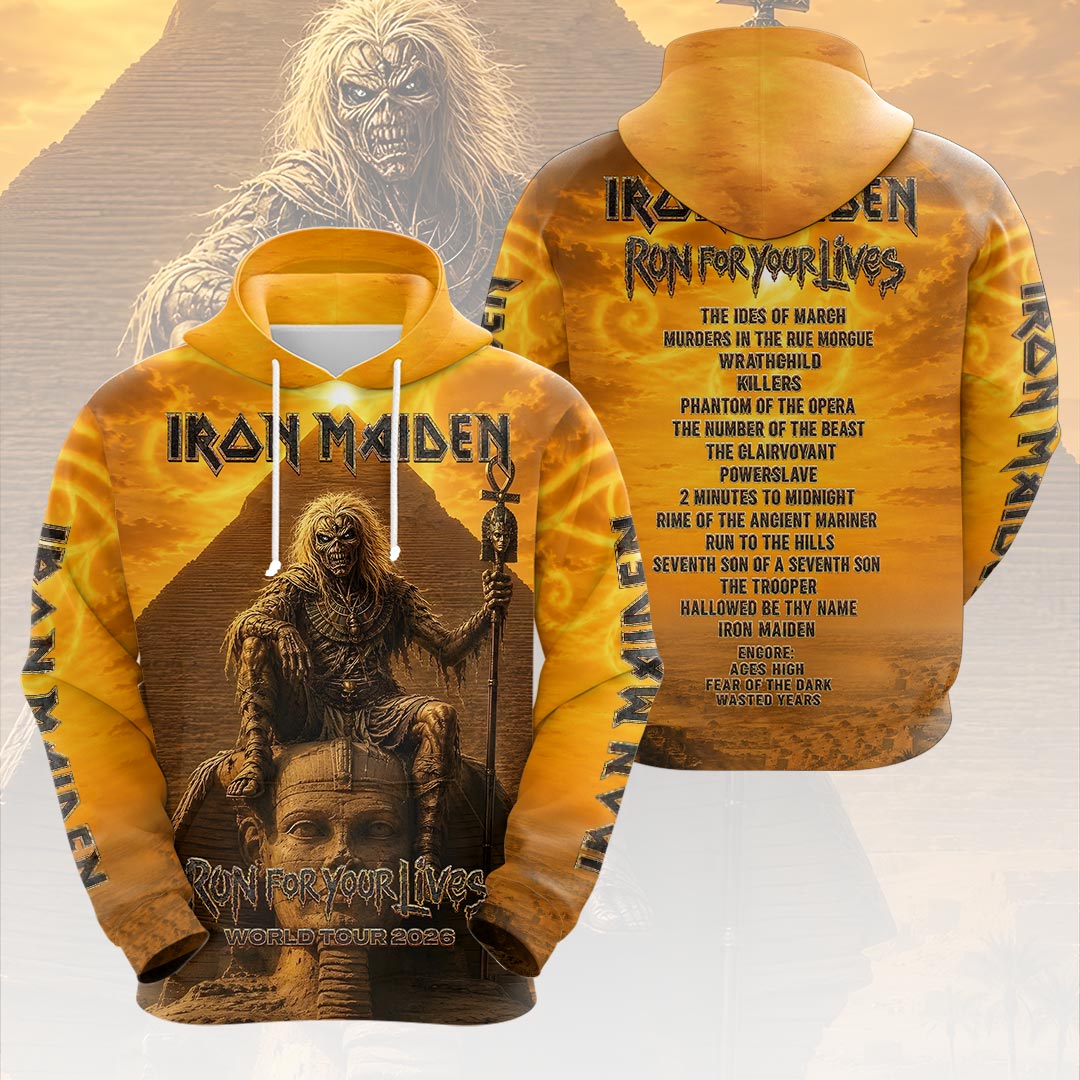 Iron Maiden 2026 World Tour 3D Apparel – HOATT19561