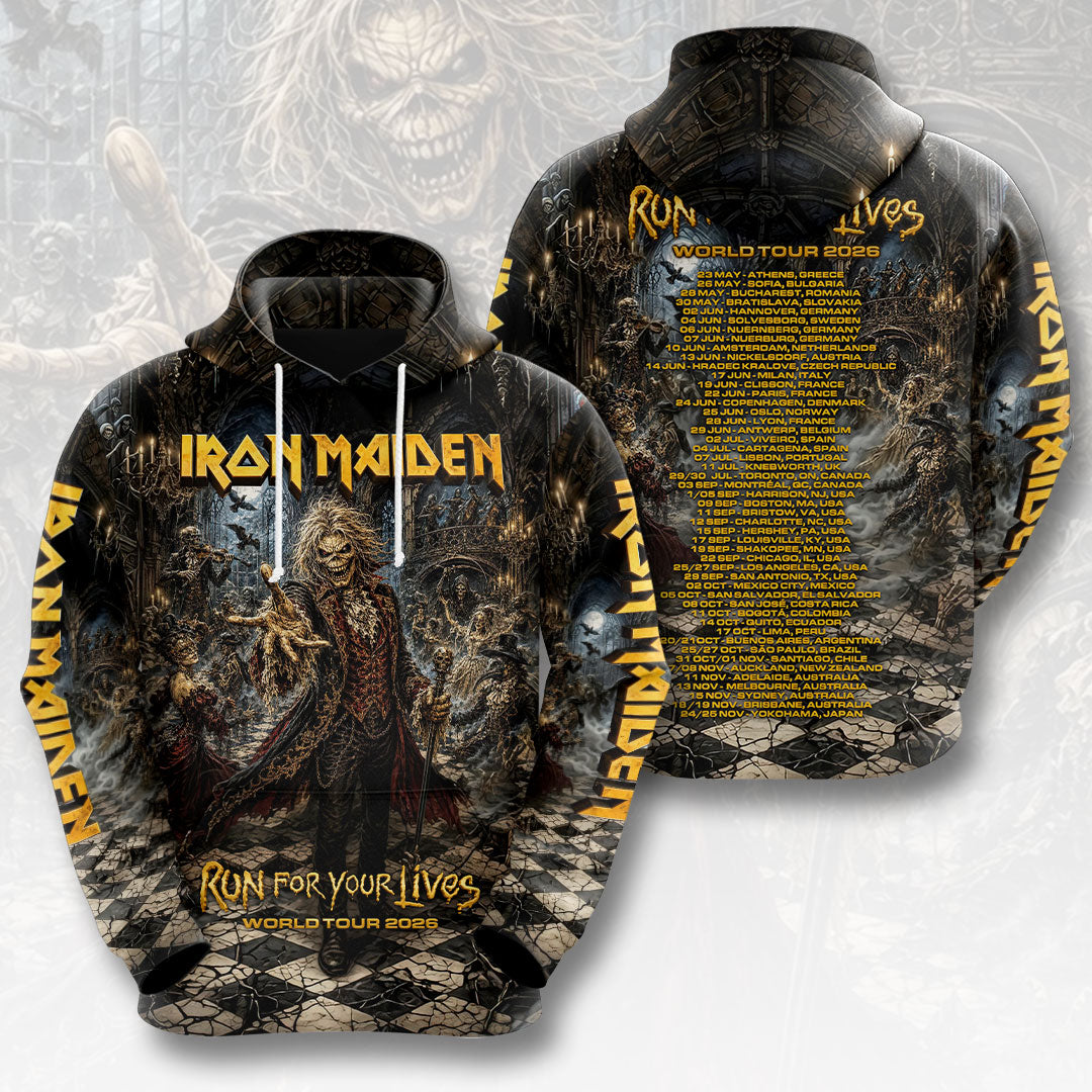 Iron Maiden 2026 World Tour 3D Apparel – HOATT19867