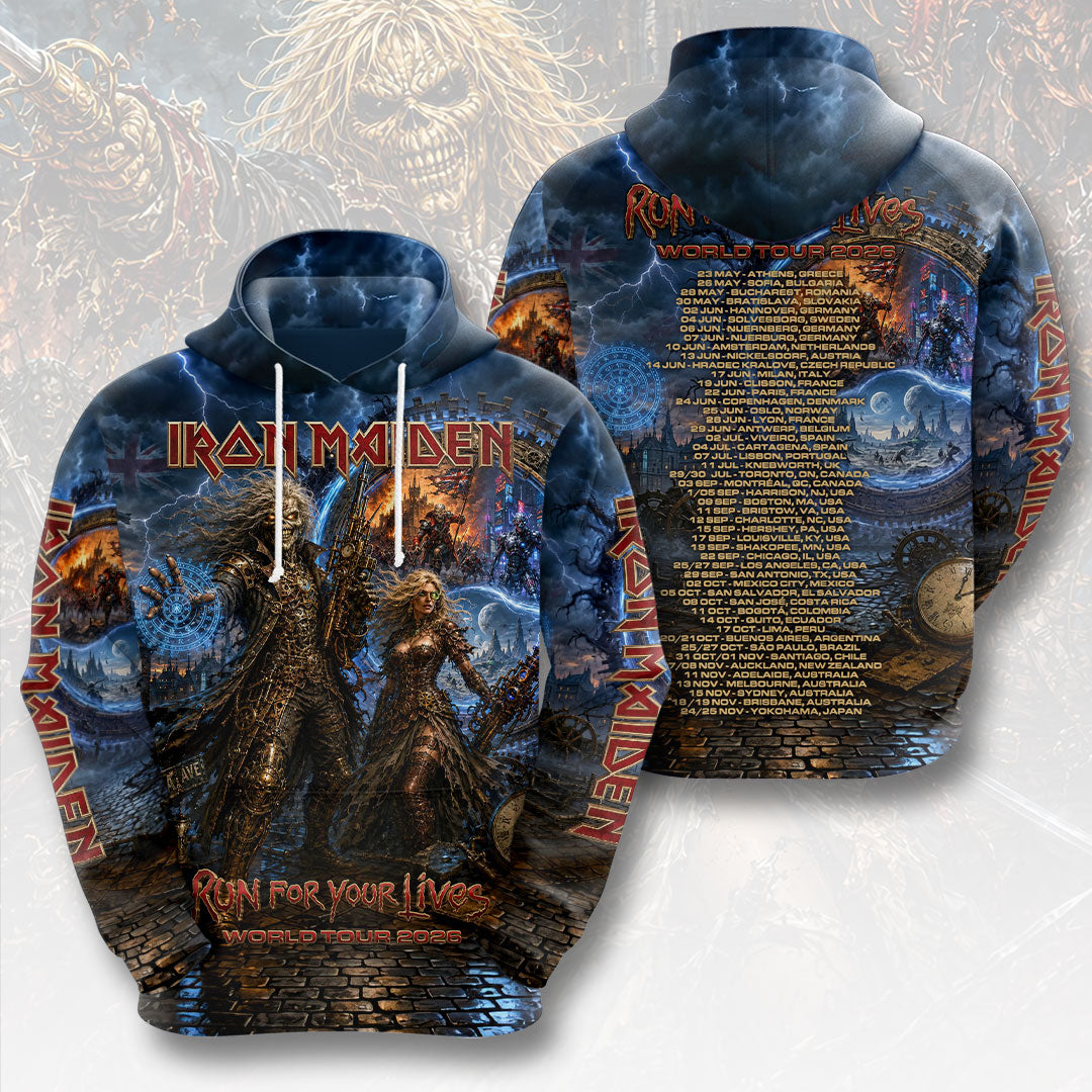 Iron Maiden 2026 World Tour 3D Apparel – HOATT20017