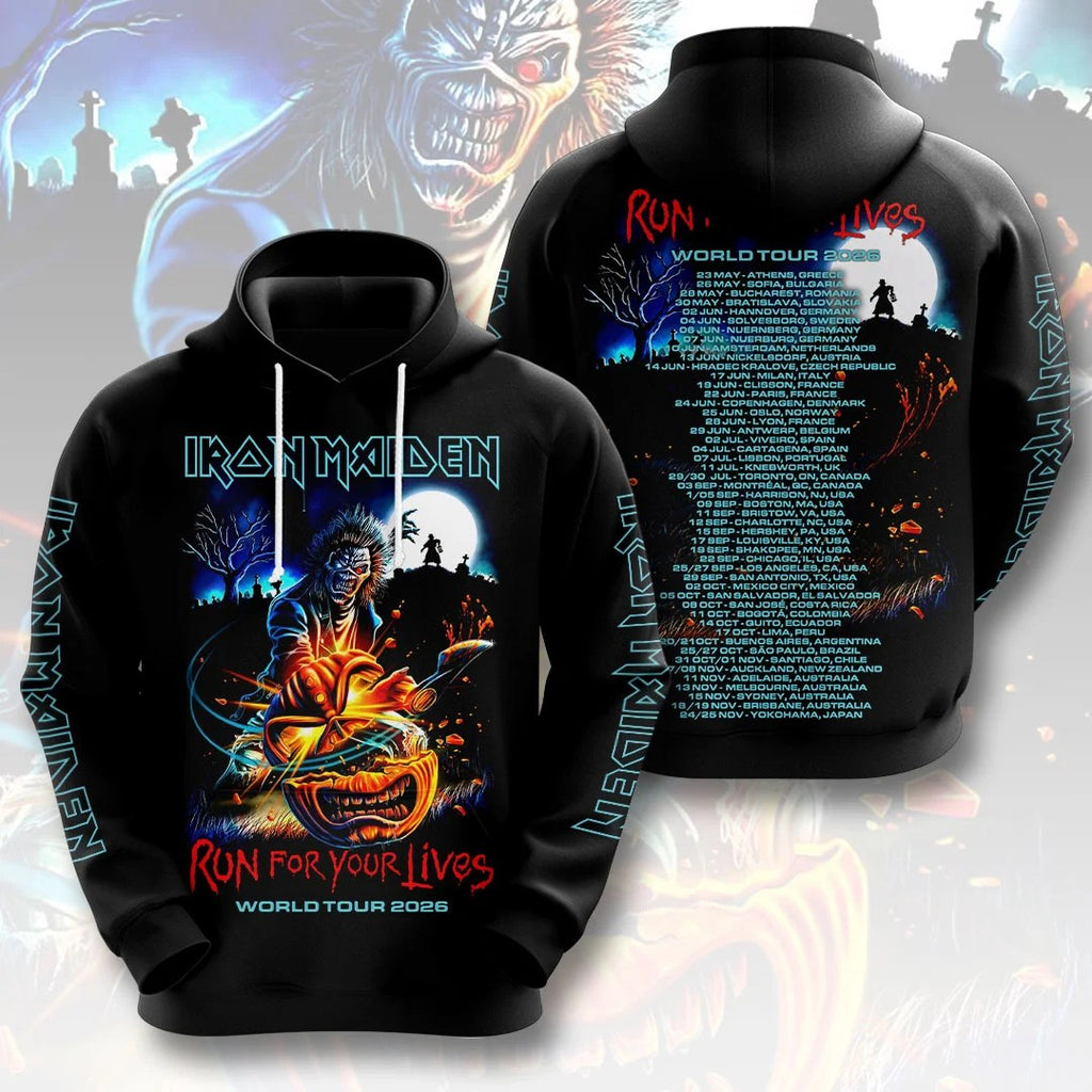 Iron Maiden 2026 World Tour 3D Apparel – HOATT21428
