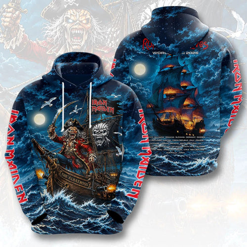 Iron Maiden 2026 World Tour 3D Apparel – HOATT21702
