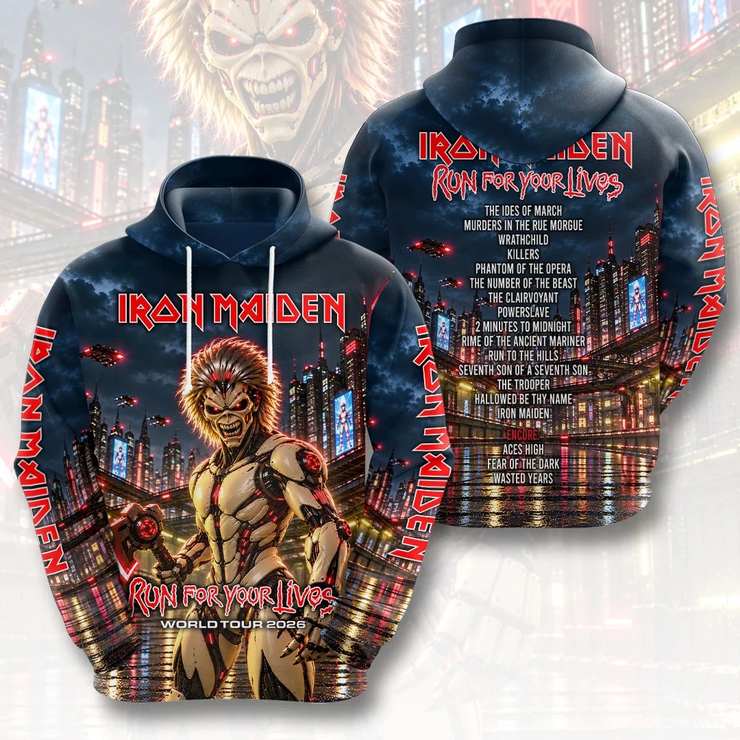 Iron Maiden 2026 World Tour 3D Apparel – HOATT26771