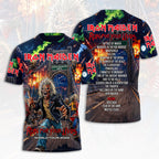 Iron Maiden 2026 World Tour 3D Apparel – HOATT17833