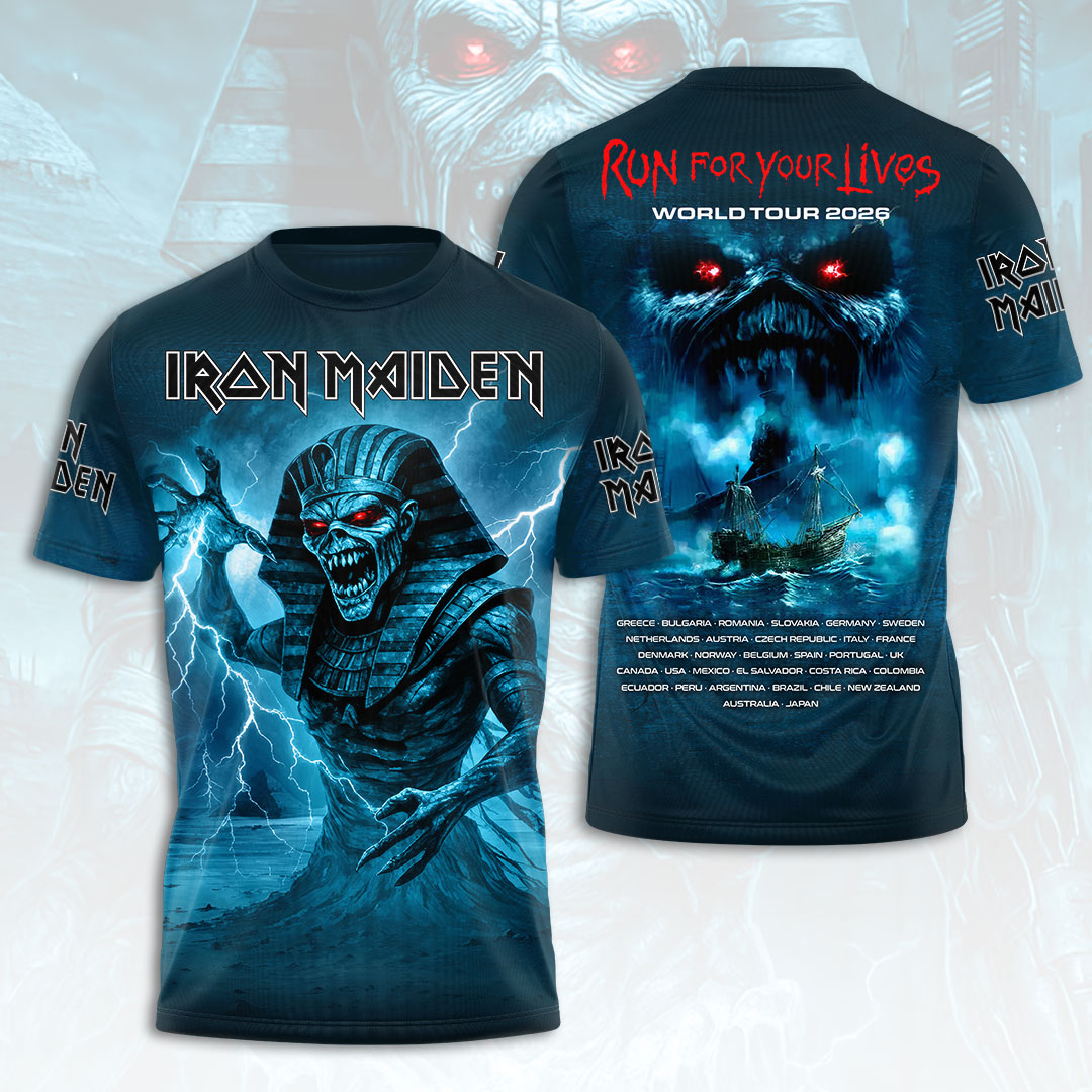 Iron Maiden 2026 World Tour 3D Apparel – HOATT17877