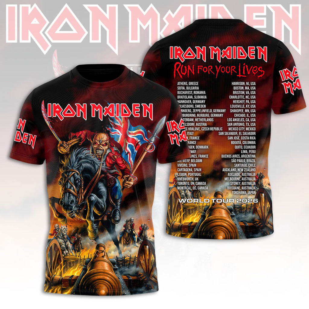 Iron Maiden 2026 World Tour 3D Apparel – HOATT17940