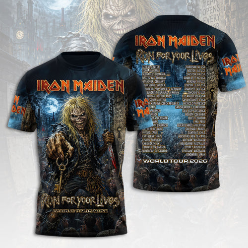 Iron Maiden 2026 World Tour 3D Apparel – HOATT18385