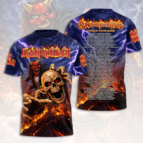 Iron Maiden 2026 World Tour 3D Apparel – HOATT18466