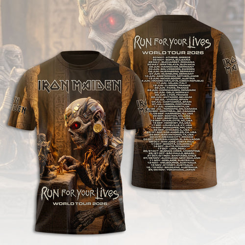 Iron Maiden 2026 World Tour 3D Apparel – HOATT18524